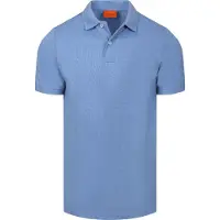 Suitable Polo Shirt MEL Piqué Mellomblå Blå Størrelse