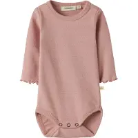 Lil´ Atelier Lil' Atelier Body I/e - NbfDimia - Misty Rose - - 1 år (80) - Langermet Body