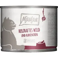 MjAMjAM Sparepakke 24 x 200 g - hjertelig vilt & kanin med friske blåbær