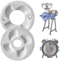 Vevor 2 stk. slipeark for elektrisk kornkvern, marmor tørr- og våtslipeskiver, erstatningsslipeplater kompatible med GM-002 mais- og krydderkvern