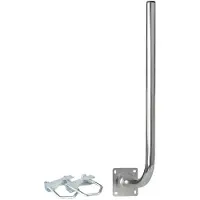 Extralink L250X750 BALCONY HANDLE MOUNT WITH U-BOLTS M8, Rustfritt stål, Vinkelbrakett, 15 kg, Stål, Generelle formål, Sinkbelegg