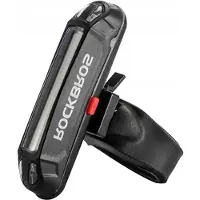 RockBros A54BK baklykt for sykkel + Micro USB - USB-A-kabel - svart