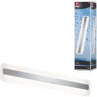 Paulmann Lukida, Overflatebehandlet, Rektangel, 3000 K, IP44, Kromfarget, Hvit