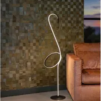 Lucide Flamingo LED-gulvlampe, svart, RGB, stål, høyde 127 cm
