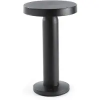 Faro Solar-LED-bordlampe Cairo, svart, plast, IP44, 21 cm