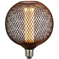 Searchlight LED Deco-pære Wire Globe E27 4,5W 2.700K svart Mesh