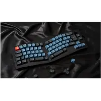 Keychron Q8 - Tastatur - QMK, custom mechanical, Alice layout - 65% - belyst - USB-C - QWERTY - Nordisk - tastsvitsj: Gateron G Pro Red (Hot-swappable) - karbon sort