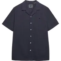 Superdry for man. M4011138A Cabana navy shirt (S), Casual, Cotton, Short sleeve