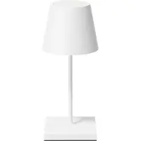 Sigor Nuindie mini LED oppladbar bordlampe, USB-C, hvit, IP54, dimbar