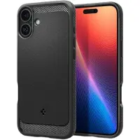 Spigen Rugged Armor (MagFit), Etui, Apple, iPhone 16, 15,5 cm (6.1), Svart