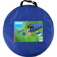 Huismerk Sammenleggbar agilitytunnel for hund - 2 meter lang og 48 cm i diameter