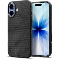 Spigen Liquid Air-etui for iPhone 17 - matt svart