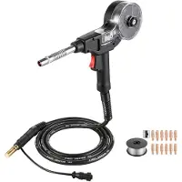 Vevor 135A spolepistol med 3m kabel, erstatning for Miller Spoolmate 100 - med 11 stk. MIG-sveisekontaktrør og ER4043 0,9 mm aluminiums MIG-sveisetråd