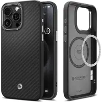 Spigen Enzo Aramid, Etui, Apple, iPhone 16e, 15,5 cm (6.1), Svart