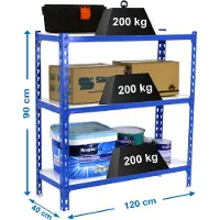 Simonclick Megaplus 3/400 900 Metallhylle 900x1200x400 Mm