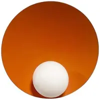 ROYALTECH Aphrodite vegglampe, oransje, Ø 33 cm, metall, G9