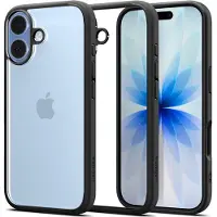 Spigen Ultra Hybrid-etui for iPhone 17 - matt svart