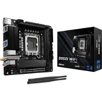 Asrock B860I WiFi - Hovedkort - mini-ITX - LGA1851-sokkel - B860 Chipset - USB-C 3.2 Gen 2x2, USB-C 3.2 Gen2, USB 3.2 Gen 2, USB 3.2 Gen 1 - 2.5 Gigabit LAN, Wi-Fi 6E, Bluetooth - innbygd grafikk (CP