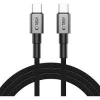 Tech-Protect UltraBoost DNA Type-C-kabel - PD 100W/5A, 200cm - jerngrå