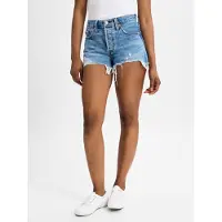 Levi's for woman. 56327-0081 Original 501 Blue Shorts (30), Casual, Cotton, Sustainable