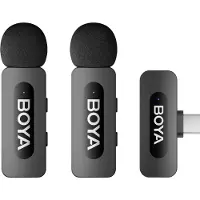 Boya BY-V20 V2.0 trådløse mikrofoner 2,4 GHz - svart