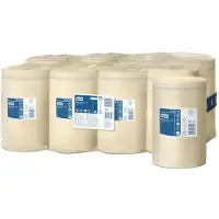 Tork Aftørringspapir Basic M1 gul 115m 1-lag - (11 ruller pr. karton)