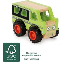 Small Foot - Wooden Off-Road Jeep Green