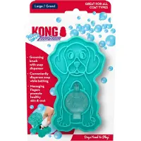 Kong Dog massasjebørste Zoom Groom - Turkis: L 12 x B 7 x H 7 cm