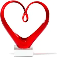 Leonardo Heart, Rød, Glass, 1 stykker, 1 stykker, CE, 210 mm
