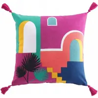 Douceur D`Interieur Dekorativ bomullspute med trykk SENORITA 45 x 45 cm
