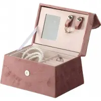 Boltze Smykkeskrin med speil CLEA, rosa