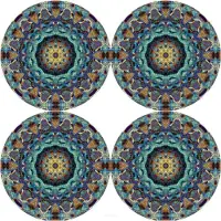 Bertoni-arco Bertoni 4D rund serveringsbrett/glassplate sett - BARCELONA