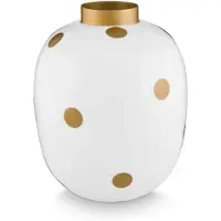 Pip studio Vase Dots HvitGull 32cm