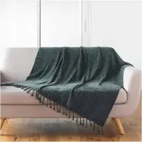 Douceur D`Interieur Sengeteppe med frynser MELISSA, 125 x 150 cm