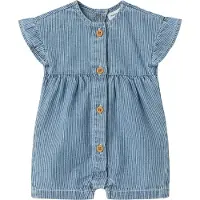 Name it Sommerdrakt - NbfJade - Medium+ Blue Denim - - 68 - Sommerdrakt