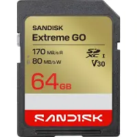 SanDisk Extreme GO SDXC 64GB V30 UHS-I / SDXC minnekort / SD-kort / flash-minnekort