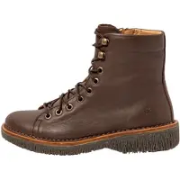 El naturalista for woman. 255724ZJ0005_012 Leather Ankle Boots N5572 Volcano medium brown (39), Flat, Zip, Casual