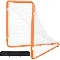 Vevor Lacrossemål, 1,2 m x 1,2 m lite lacrossenett for barn, sammenleggbart bærbart lacrossemål med bæreveske, treningsutstyr med jernramme for hagen, raskt og enkelt oppsett, perfekt for ungdomstreni