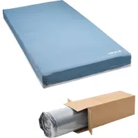 Vevor Sykehusmadrass, 204 kg belastning, trykkfordelende langtidspleie Medisinsk flerlagsskummadrass, vanntett for behandling av liggesår Sykehjem og hjemmesykepleie, 914 x 2030 x 153 mm