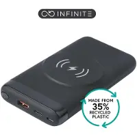 ESTUFF INFINITE ES641042 powerbank 10000 mAh 20 W magnetisk trådløs, svart