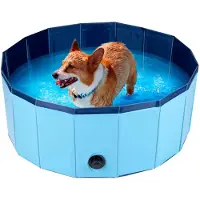24hShop Hundebasseng med ventil 80x30cm / hundepool / basseng for hund / hundebad