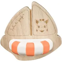 Sophie La Girafe Badeleke - So Pure - Båt - Tre/Gummi - - OneSize - Badeleker