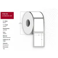 Capture - Permanet adhesiv - belagt - perforert - hvit - 76 x 25 mm 30960 etikett(er) (12 rull(er) merkelapper (alternativ for: Zebra 800263-105)