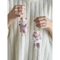 Bloomingville Peo-ornament, rosa, ull