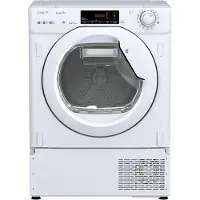 Candy BCTD H7A2TE-S, Innebygget, Frontmatet, Varme pumpe, Knapper, Rotasjon, Venstre, Hvit