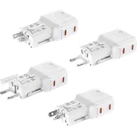 Mobile Origin 45W Travel Adapter - EU/US/UK/AU PW26 - white