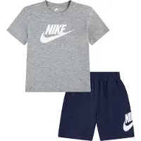 Nike Shorts Sett - T-skjorte/Shorts - Midnight Navy/Grå - - 3 år (98) - Shorts