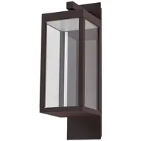 LUCANDE utendørs LED-vegglampe Ferdinand, rustfarget, metall, IP54
