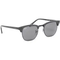 Ray-Ban Clubmaster Wrinkled Black On Black Solbriller svart