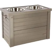 Kerbl Pet ecoFLEX Fôrbar - 54 x 30 x 39,5 cm, grå
